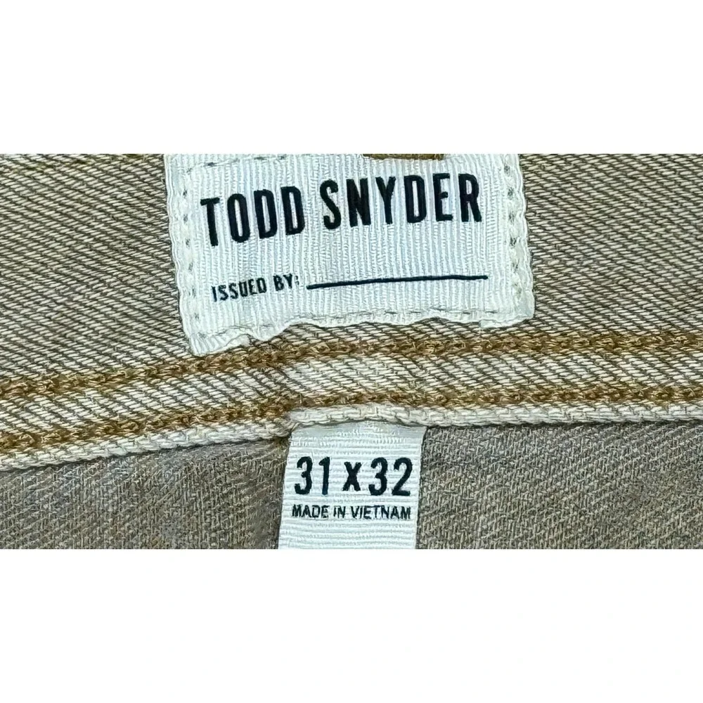 Todd Snyder Straight Fit Stretch Men's Selvedge Denim Jeans Size 31x32
